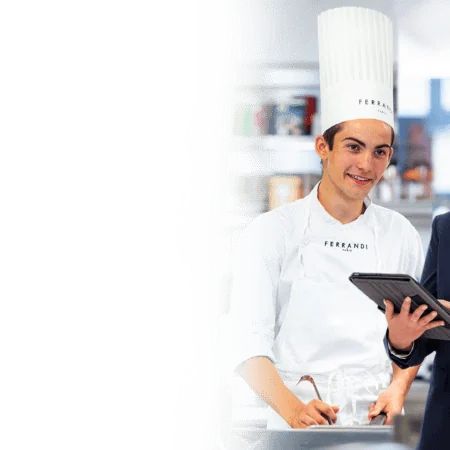 Duo étudiants en tenue pro background