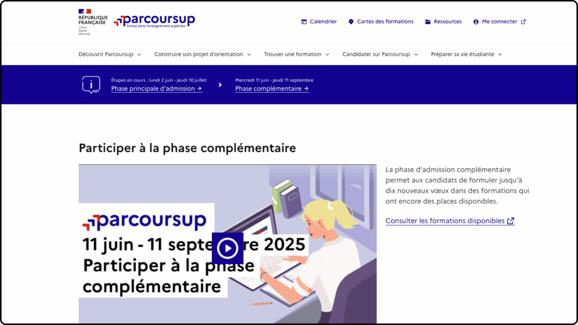 Phase complémentaire Parcoursup