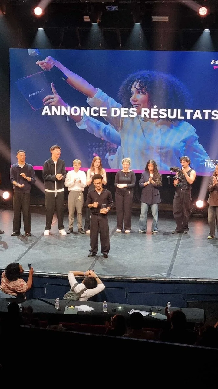 Marc-Aurèle Ravon, gagnant d'Eloquencia@HEC et les 5 autres finalistes.