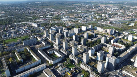 Ville de Sarcelles vue depuis le ciel