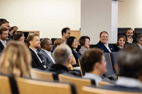 Vue d'un amphi pour illustrer le programme executive MBA