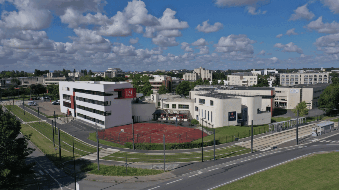 Le campus de L'EM Normandie à Caen.