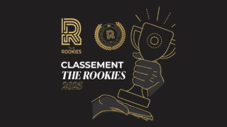 Un fond noir avec marqué The Rookies 2025