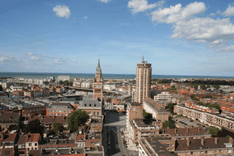 Vue en hauteur de la ville de Dunkerque