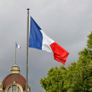 Un drapeau français.