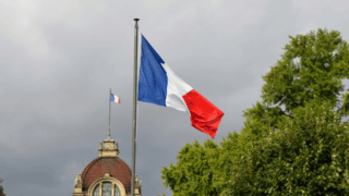 Un drapeau français.