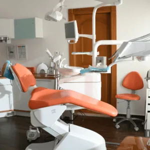 Le cabinet d'un dentiste.