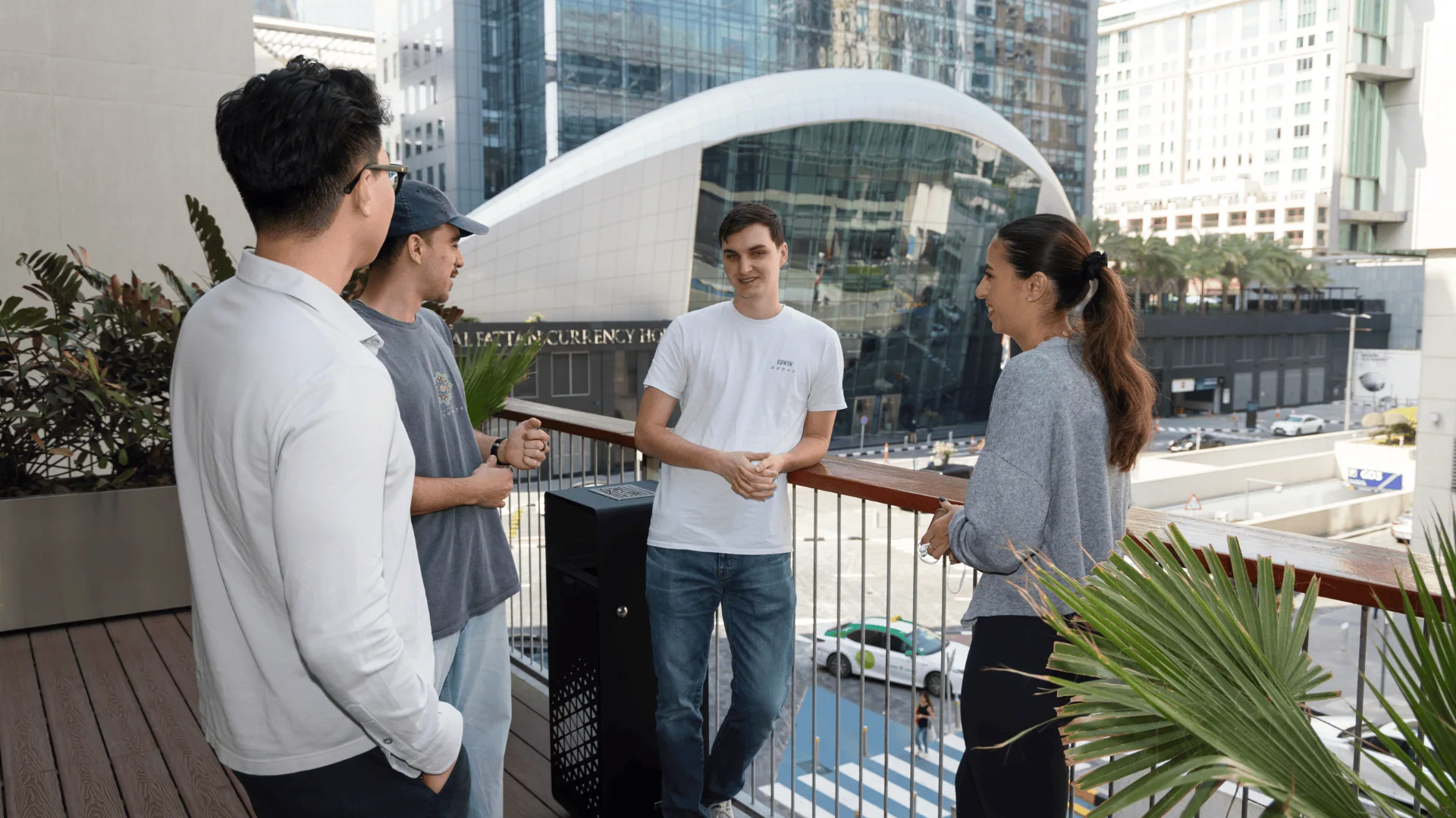Les étudiants de Skema sur le campus de Dubaï.