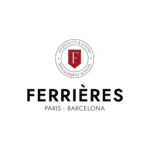 Logo Ferrières, sceau rouge et noir de lécole de management hôtelier et luxe, Paris.