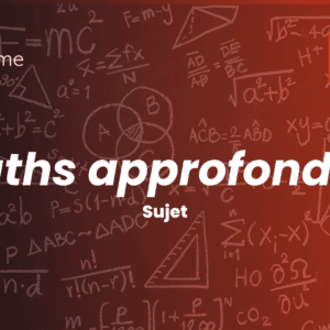 Le sujet de maths approfondies du concours ECRICOME 2026