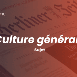 Le sujet de culture générale du concours ECRICOME 2026