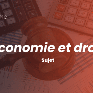 Le sujet d'économie et droit du concours ECRICOME 2026