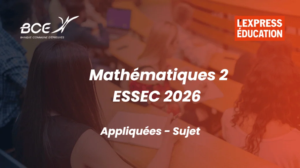 Mathématiques 2 ESSEC 2026