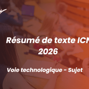 Résumé de texte ICN 2026
