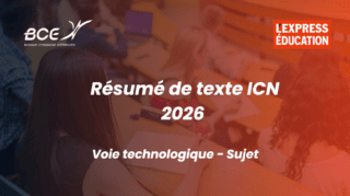 Résumé de texte ICN 2026