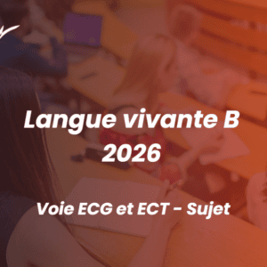 Langue vivante B 2026