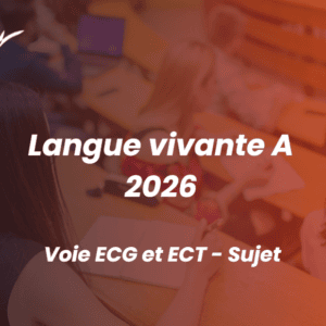 Langue vivante A 2026