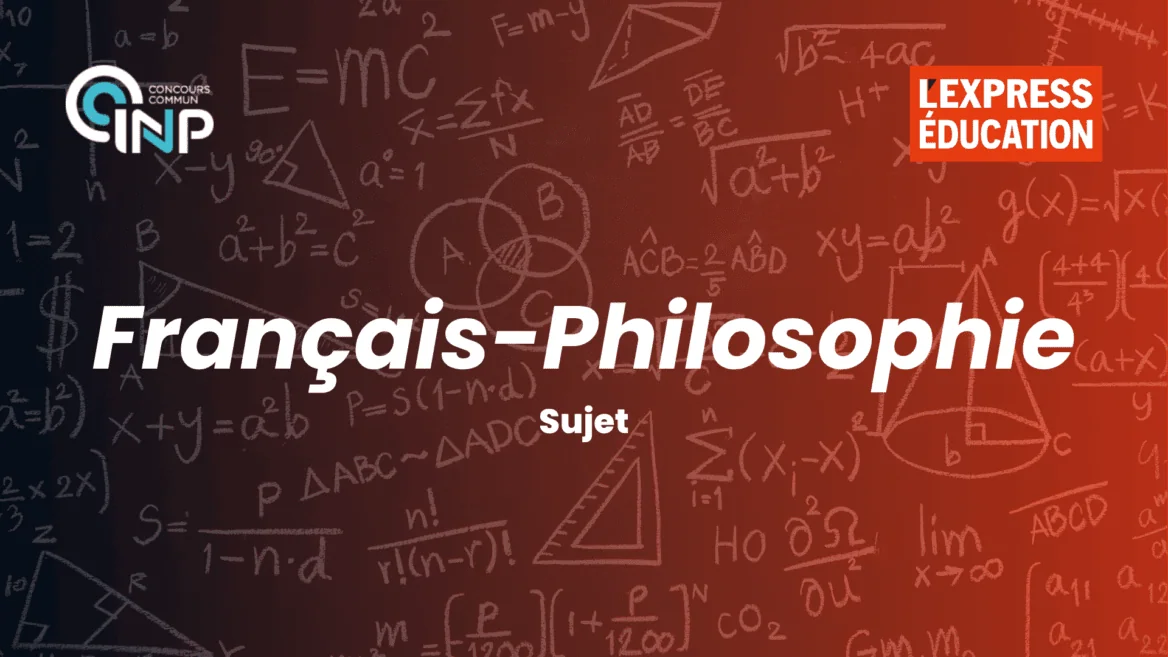 Français-Philosophie CCINP : sujet 2026 pour les candidats en prépa MP et PC