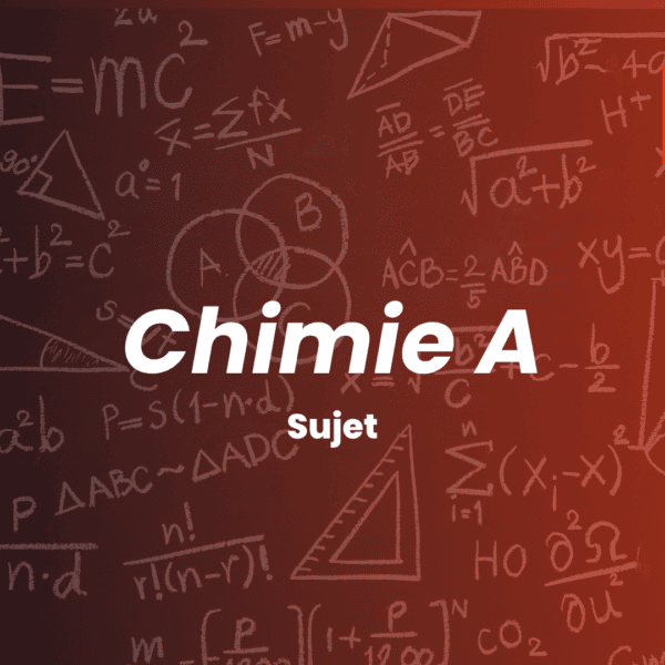 Le sujet de chimie A du concours X-ENS 2026