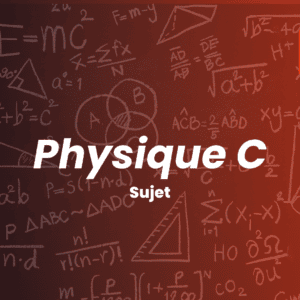 Le sujet de physique C du concours X-ENS 2026