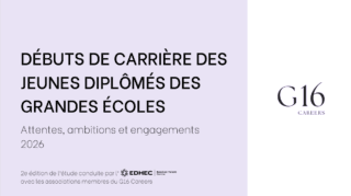 Débuts de carrière des jeunes diplômés des grandes écoles, étude 2026 G16 EDHEC.
