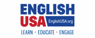 Logo EnglishUSA : enseignement danglais aux États-Unis, site web et formation.