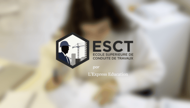 Logo ESCT — École supérieure de conduite de travaux, formation chantier et gestion, LExpress Education.