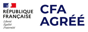 Logo officiel CFA agréé de la République française.