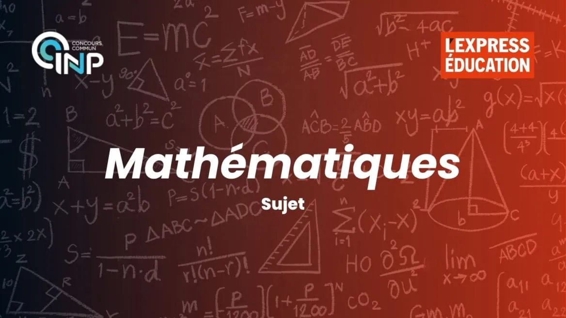 Sujet de mathématiques PC 2026 du concours CCINP