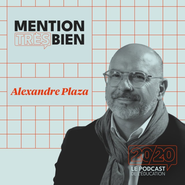 Podcast éducatif portrait dAlexandre Plaza, enseignement, orientation, étudiants, lycée, égalité.