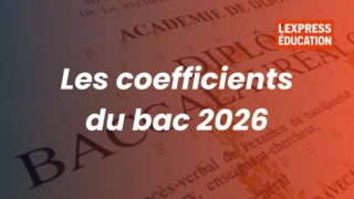 Les coefficients du bac 2026 sur un diplôme de baccalauréat, visuel LExpress Éducation.