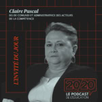 Portrait de Claire Pascal, podcast 20/20 sur éducation, orientation et égalité pour étudiants post-bac.