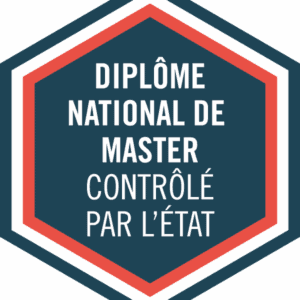Sceau hexagonal officiel : diplôme national de Master contrôlé par lÉtat.
