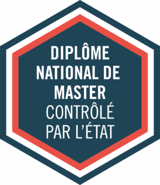 Sceau hexagonal officiel : diplôme national de Master contrôlé par lÉtat.