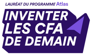 Badge violet Lauréat du programme Atlas : Inventer les CFA de demain.