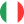Bouton rond drapeau italien vert, blanc et rouge, icône tricolore.