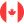 Icône ronde drapeau Canada avec feuille dérable rouge centrale, logo badge autocollant.