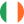 Icône circulaire du drapeau irlandais tricolore vert blanc orange.