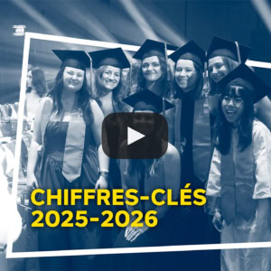 Cérémonie de remise de diplômes IÉSEG, étudiants souriants, Chiffres-clés 2025-2026.