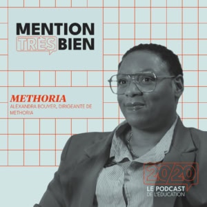 Portrait podcast éducatif : enseignant évoquant études, orientation et égalité pour étudiants.