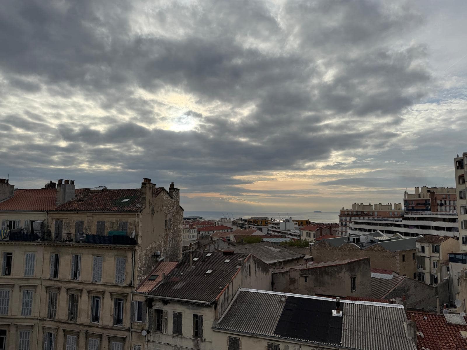 Vue depuis le rooftop du campus marseillais d'Omnes Education.